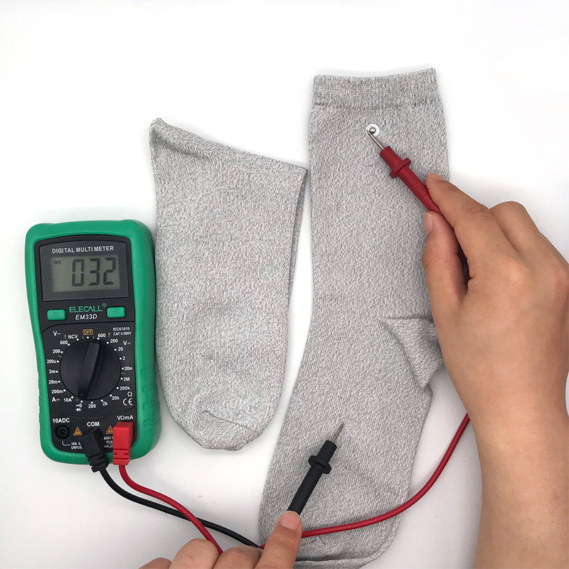 Silver Fiber DDS Conductive Socks Acupoint Massage Circulation Therapy Socks for Physiotherapy Salon - Image 3