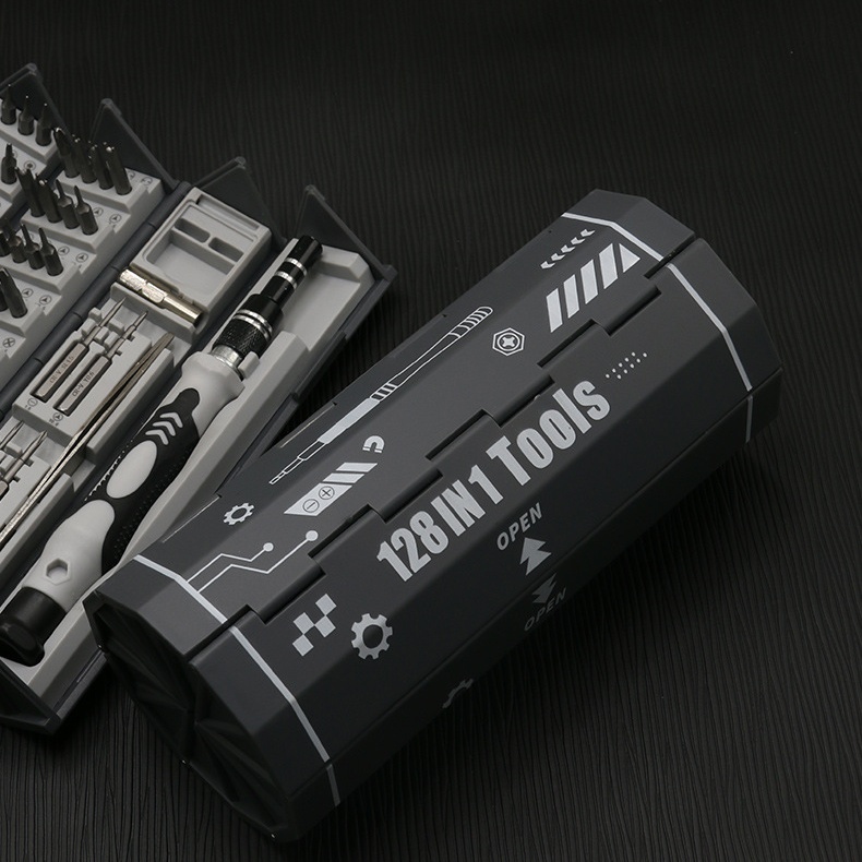 128-in-1 Screwdriver Set, Cylindrical S2 Bit Screwdriver Kit, Household Precision Screwdriver Maintenance Tool - Image 2