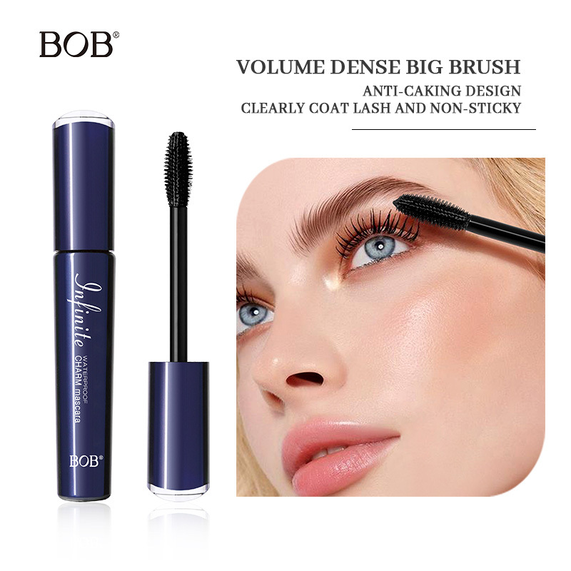 Quick drying eye black waterproof non smudging thick curly slender holding makeup to enlarge eyes European American beauty makeup