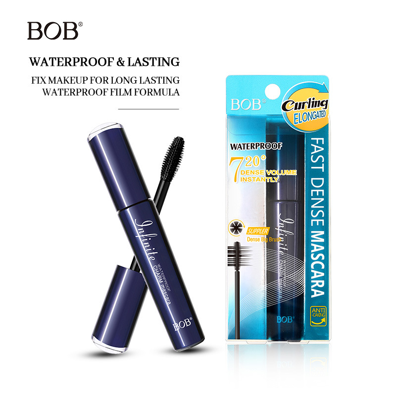 Quick drying eye black waterproof non smudging thick curly slender holding makeup to enlarge eyes European American beauty makeup - Image 3
