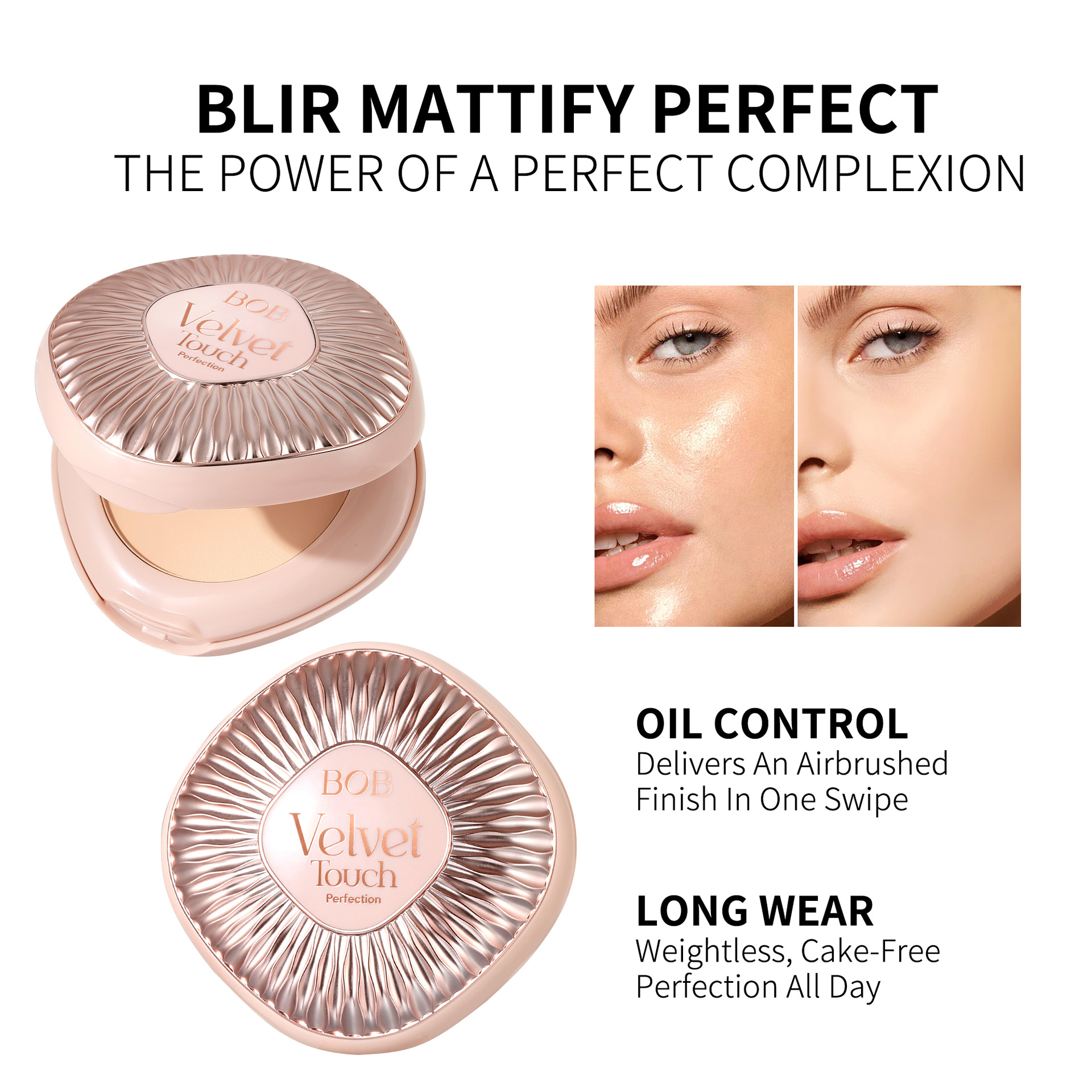 Velvet soft burnt powder concealer durable oil control delicate non sticking powder double layered two in one certain makeup powder - Image 3