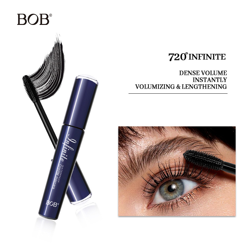 Quick drying eye black waterproof non smudging thick curly slender holding makeup to enlarge eyes European American beauty makeup - Image 5