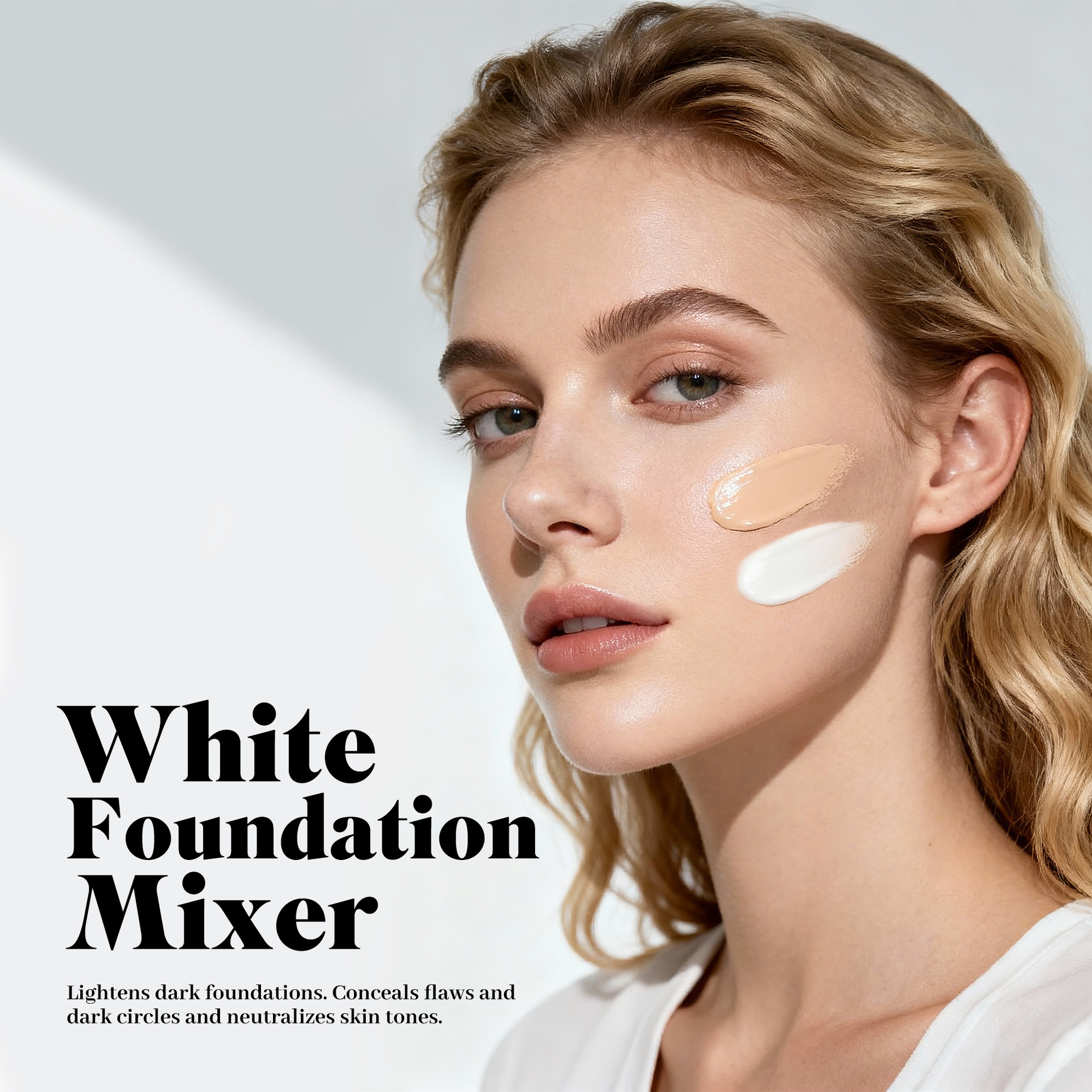 White liquid foundation Halloween cosmetics Clown Gothic makeup High coverage stage film television makeup - Image 5